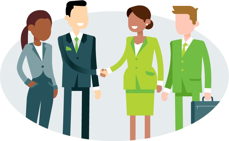 Partnership handshake