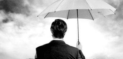 Man Holding Umbrella