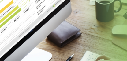 Person using MineralTree on desktop computer