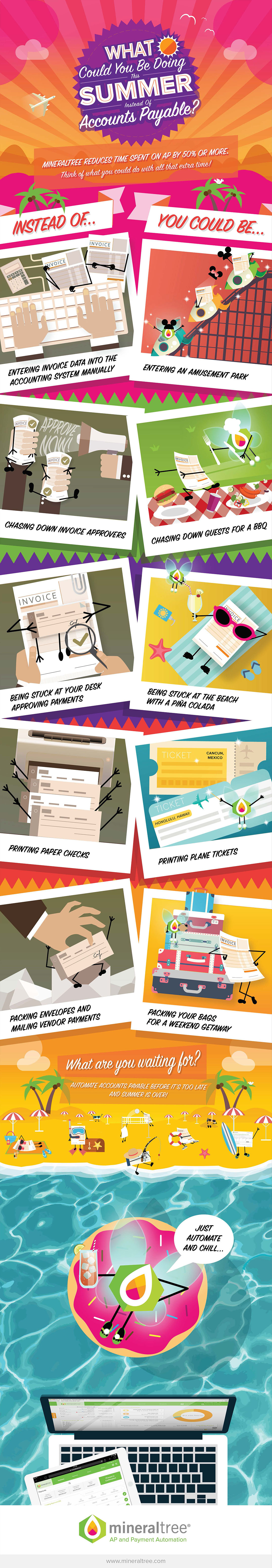 What could you be doing this summer instead of accounts payable? Infographic