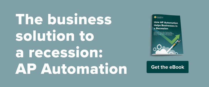 How AP automation helps businesses in a recession - eBook download banner