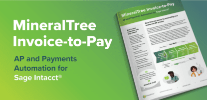MineralTree Invoice to Pay for Sage Intacct
