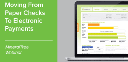 Moving from paper checks to electronic payments